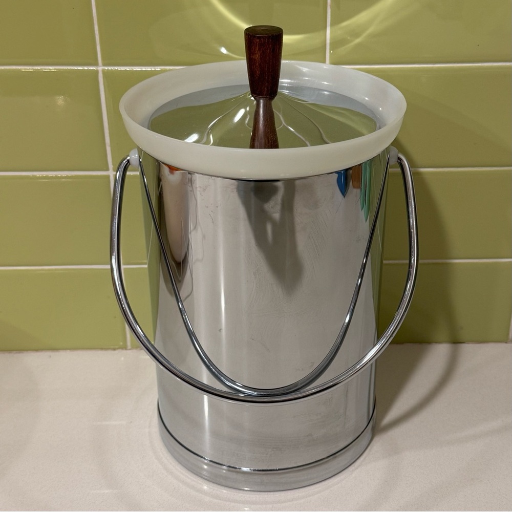 Vintage Mid-century Kromex Chrome-plated Ice Bucket
